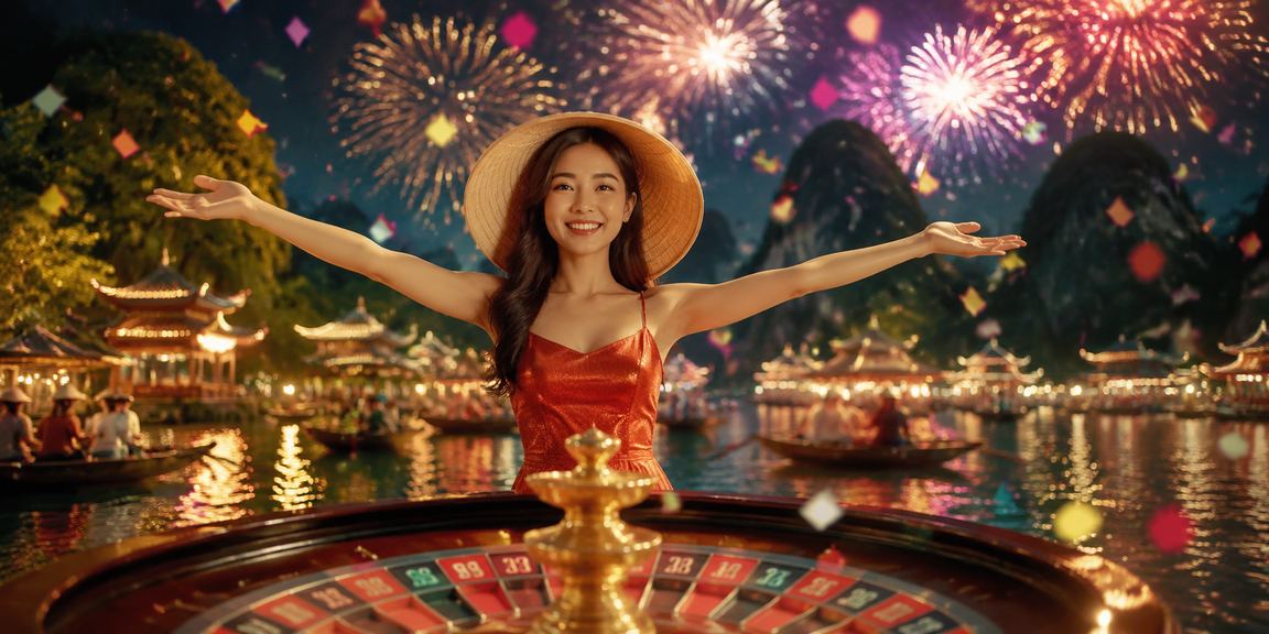 Trò chơi roulette tại lễ hội giải trí Ninh Bình